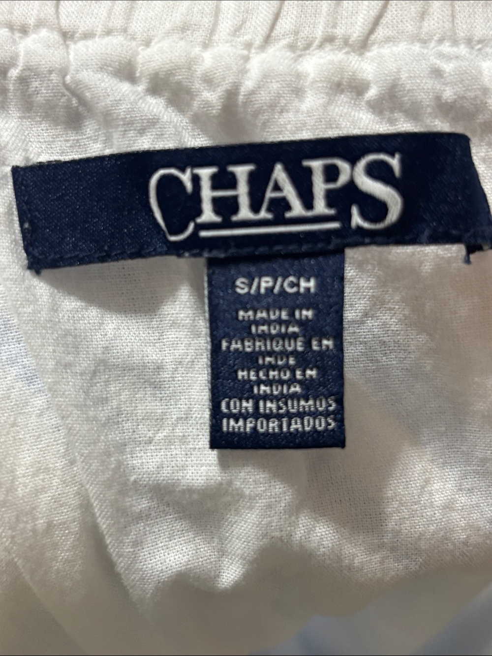 Chaps Light Blue and White Cotton Striped Tiered Maxi Skirt, small - Picture 5 of 6
